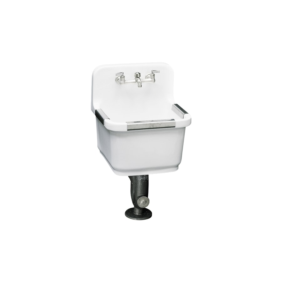 KOHLER 16in x 19in White Wall Mount Vitreous China Laundry Utility