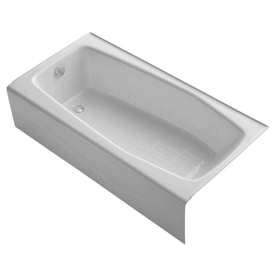 KOHLER 715-95 Villager 30.25-Inches x 60-Inches Cast iron Rectangular ( Left-hand Drain )