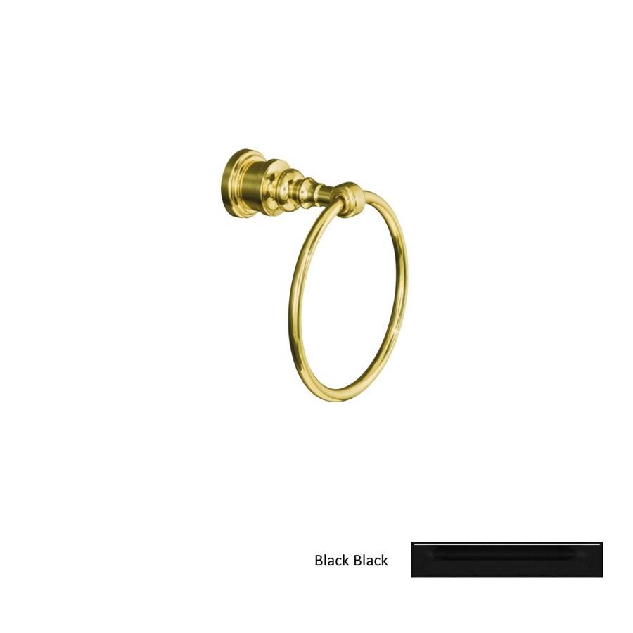 KOHLER IV Black Black Towel Ring at