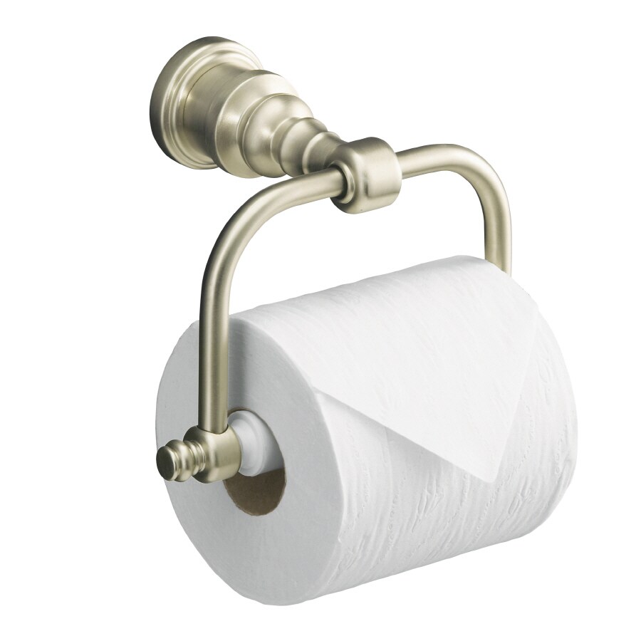 KOHLER IV Vibrant Brushed Nickel Surface Mount Toilet Paper
