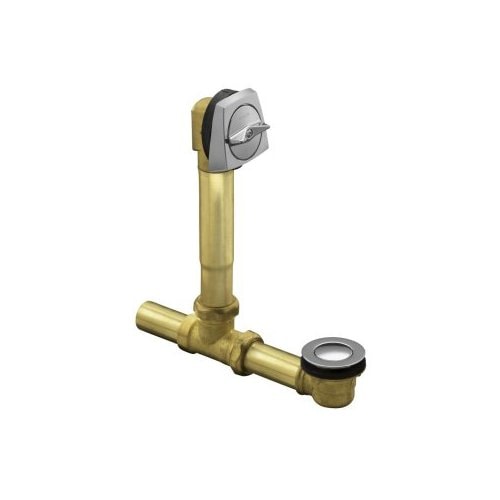 KOHLER 1.5in Vibrant Brushed Nickel Lift and Turn Drain with Brass