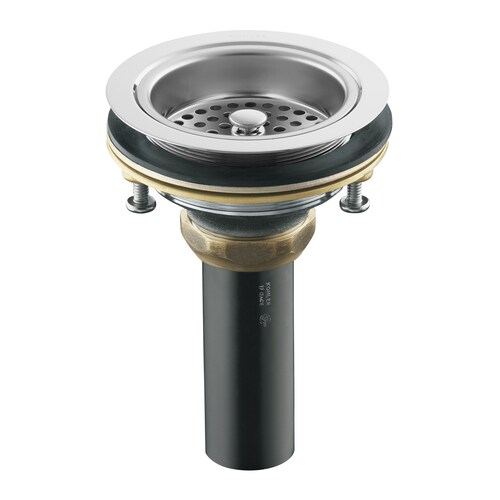KOHLER Chrome Bathroom Decorative Sink Drain in the Sink Drains