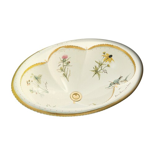 KOHLER Artist Edition Cantata Biscuit DropIn Oval Bathroom Sink (25.25