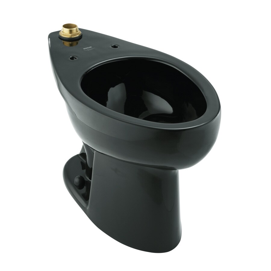 Shop KOHLER Highcliff Black Elongated Chair Height Toilet Bowl at