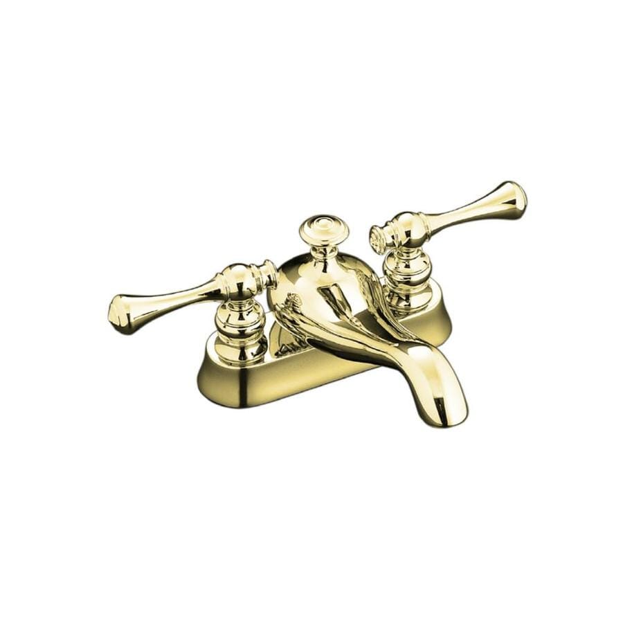 Kohler Revival Vibrant Polished Brass 2 Handle 4 In Centerset