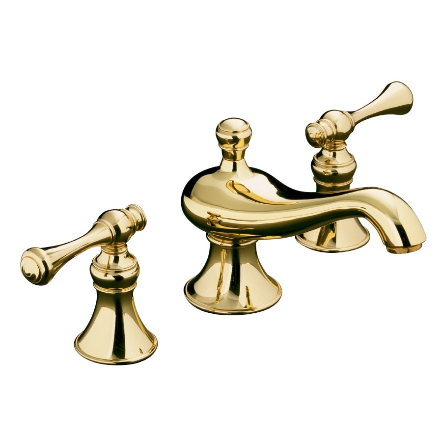 KOHLER Revival Vibrant Polished Brass 2-handle Widespread ...