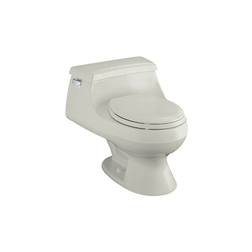 KOHLER Rialto Ice Grey Round 1Piece Toilet at