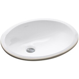 Kohler Caxton Biscuit Undermount Oval Bathroom Sink With