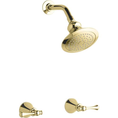 KOHLER Revival Vibrant Polished Brass 2-Handle Bathtub and Shower ...