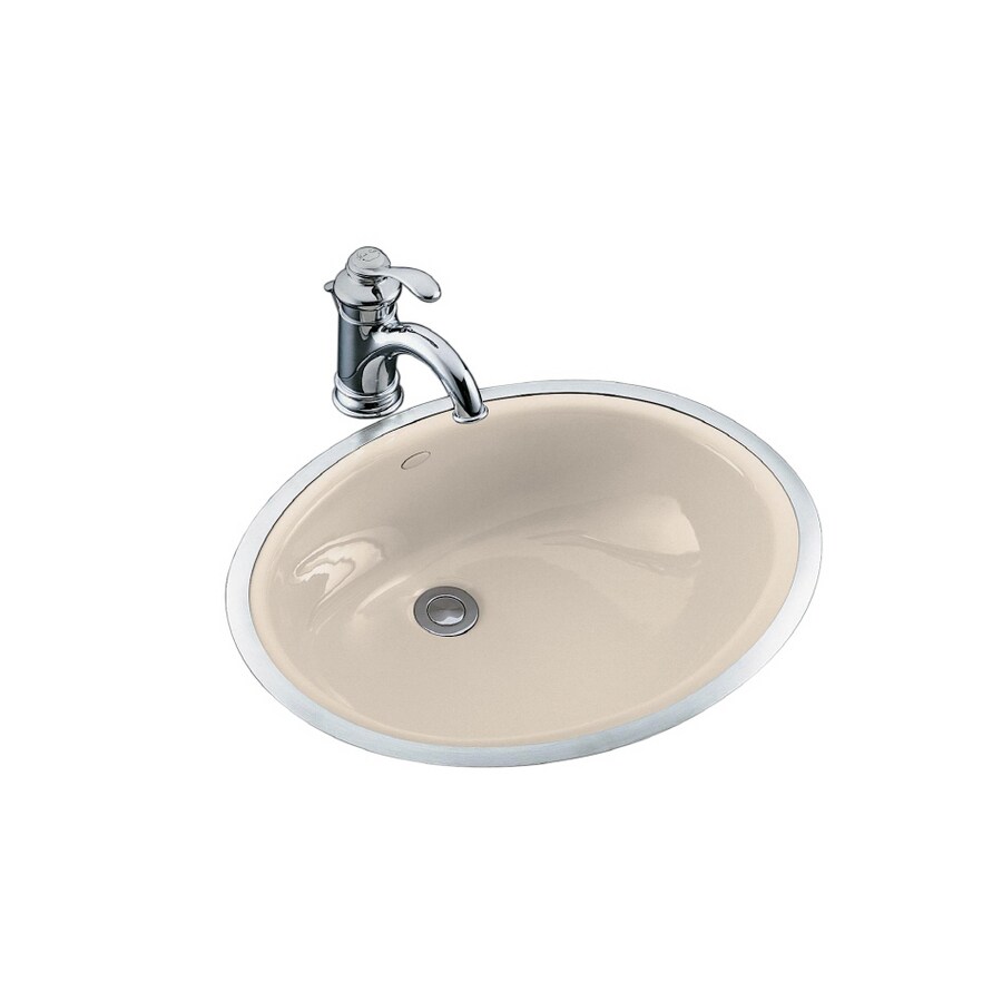 KOHLER Caxton Innocent Blush Bath Sink in the Bathroom Sinks department