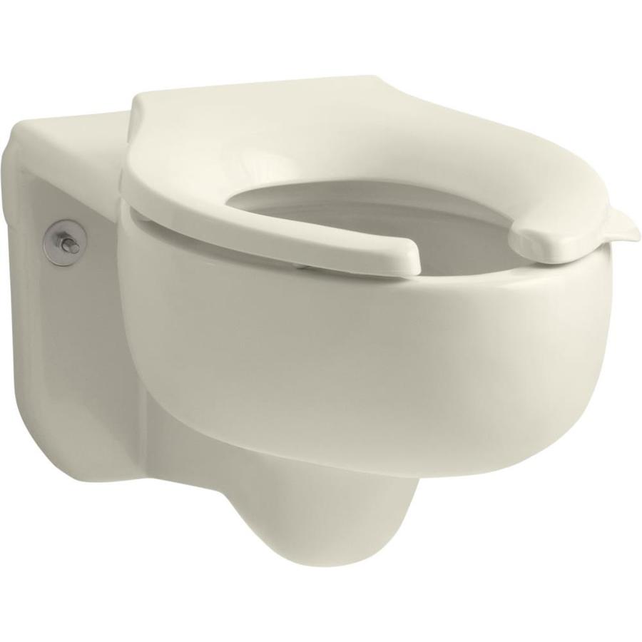 KOHLER Stratton Almond Elongated Standard Height Commercial Toilet Bowl at