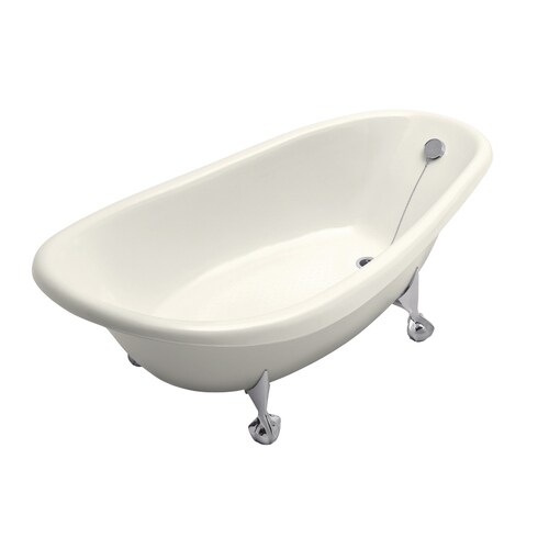 Kohler Birthday Bath 37 5 In W X 72 L Biscuit Cast Iron Kohler Birthday Bath 37 5 In W X 72