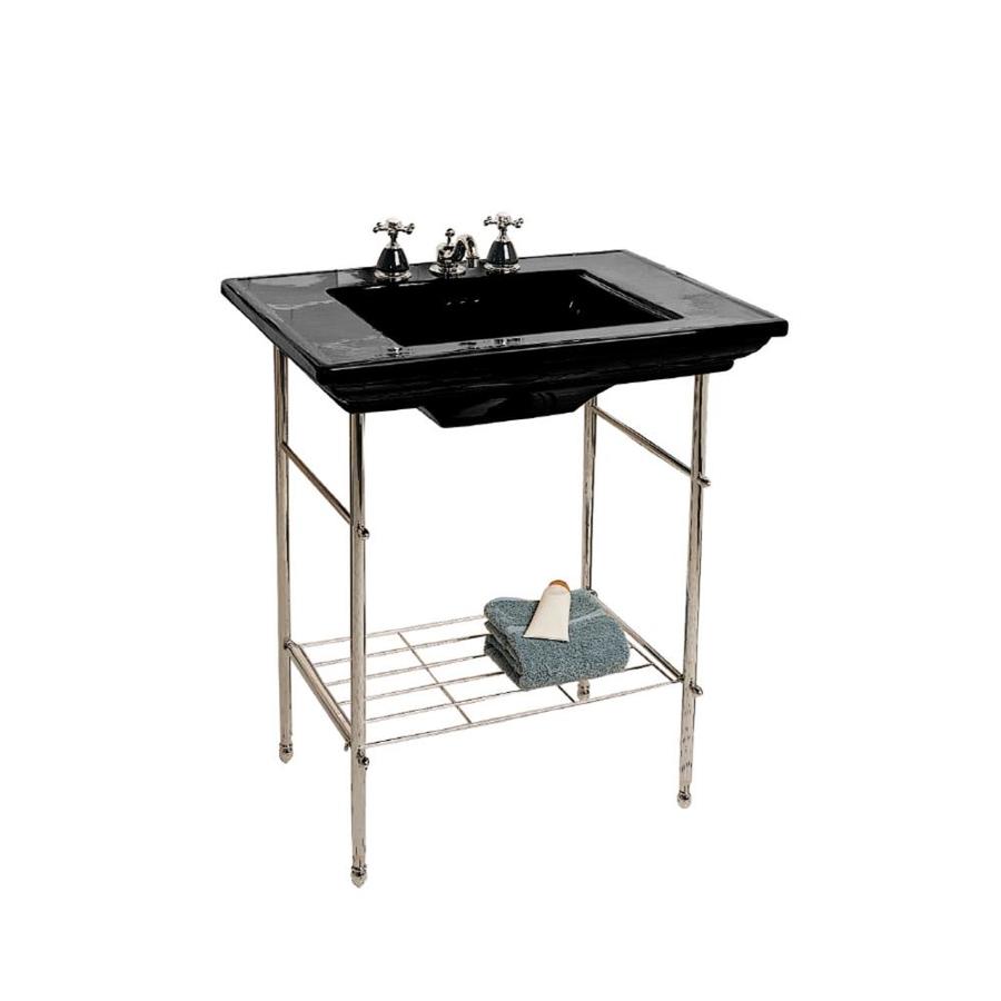 KOHLER Memoirs 30in L x 21.75in W Black Fire Clay Rectangular