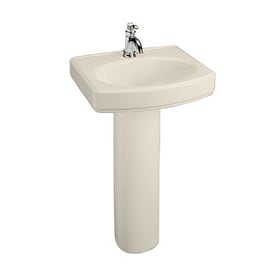 Kohler Pinoir 8 In Pedestal Bathroom Sink Combo In Almond