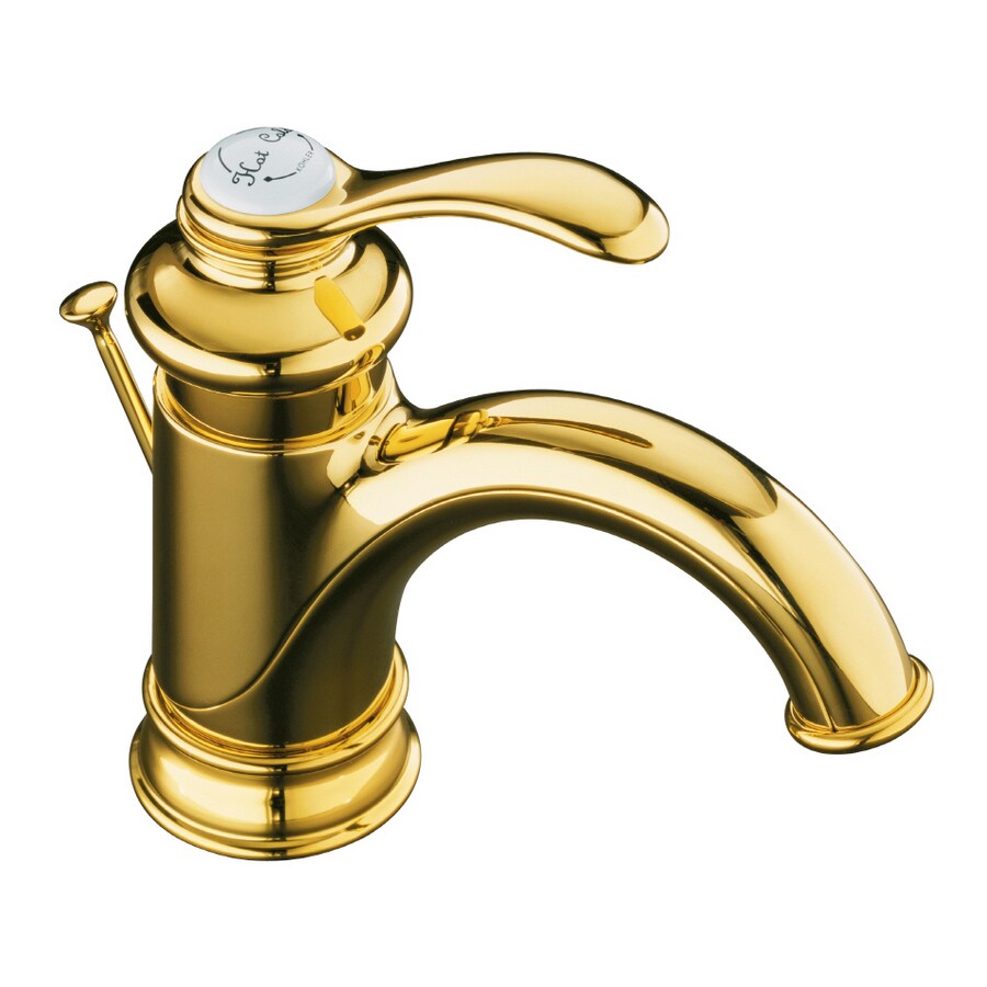 Kohler Fairfax Polished Brass Single Handle Watersense Bathroom