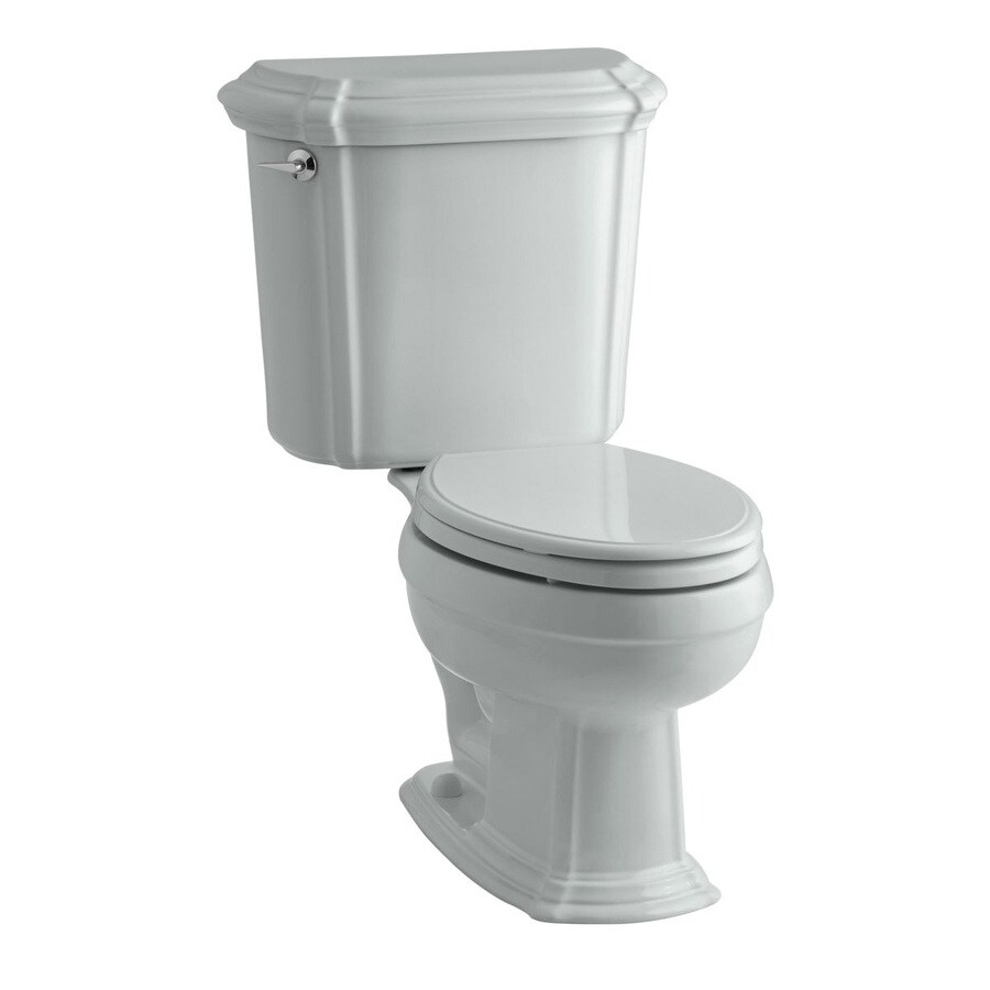 KOHLER Ice Grey Rough-In Elongated Toilet at Lowes.com