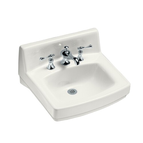 Kohler Devonshire 33 5 In H White Vitreous China Pedestal Sink Combo In The Pedestal Sinks Department At Lowes Com