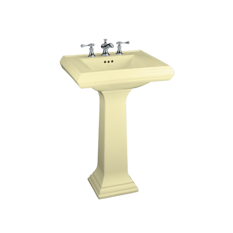 KOHLER 2238-1-Y2 34-3/8"H Memoirs Sunlight Fire Clay Complete Pedestal Sink