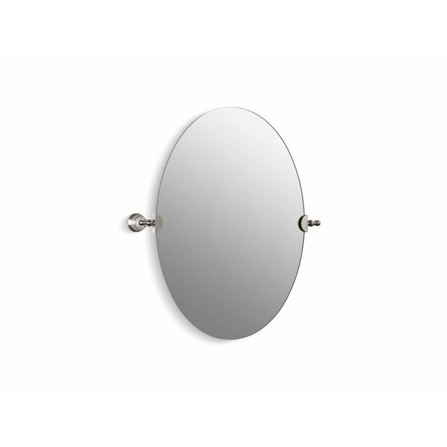 KOHLER Revival 26.125-in Brushed Nickel Oval Frameless ...