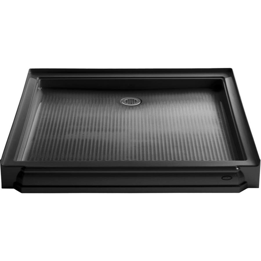 KOHLER Memoirs Black Black Acrylic Shower Base 48in W x 48in L with