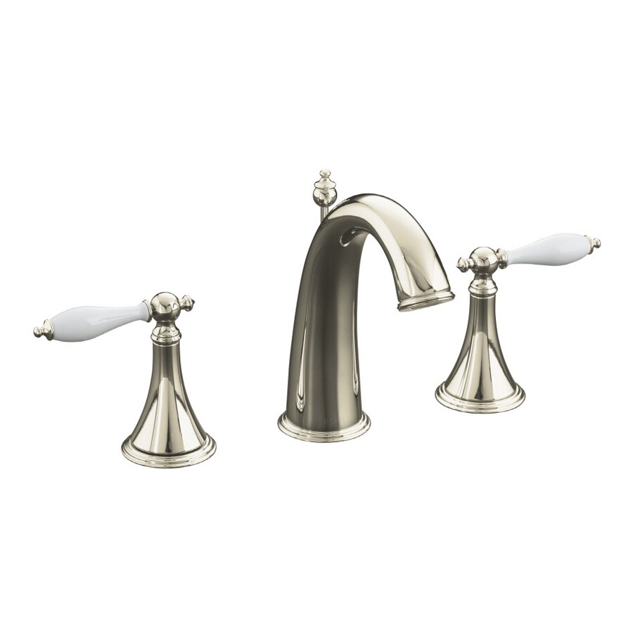 KOHLER Finial Vibrant Polished Nickel 2Handle WaterSense Bathroom Sink