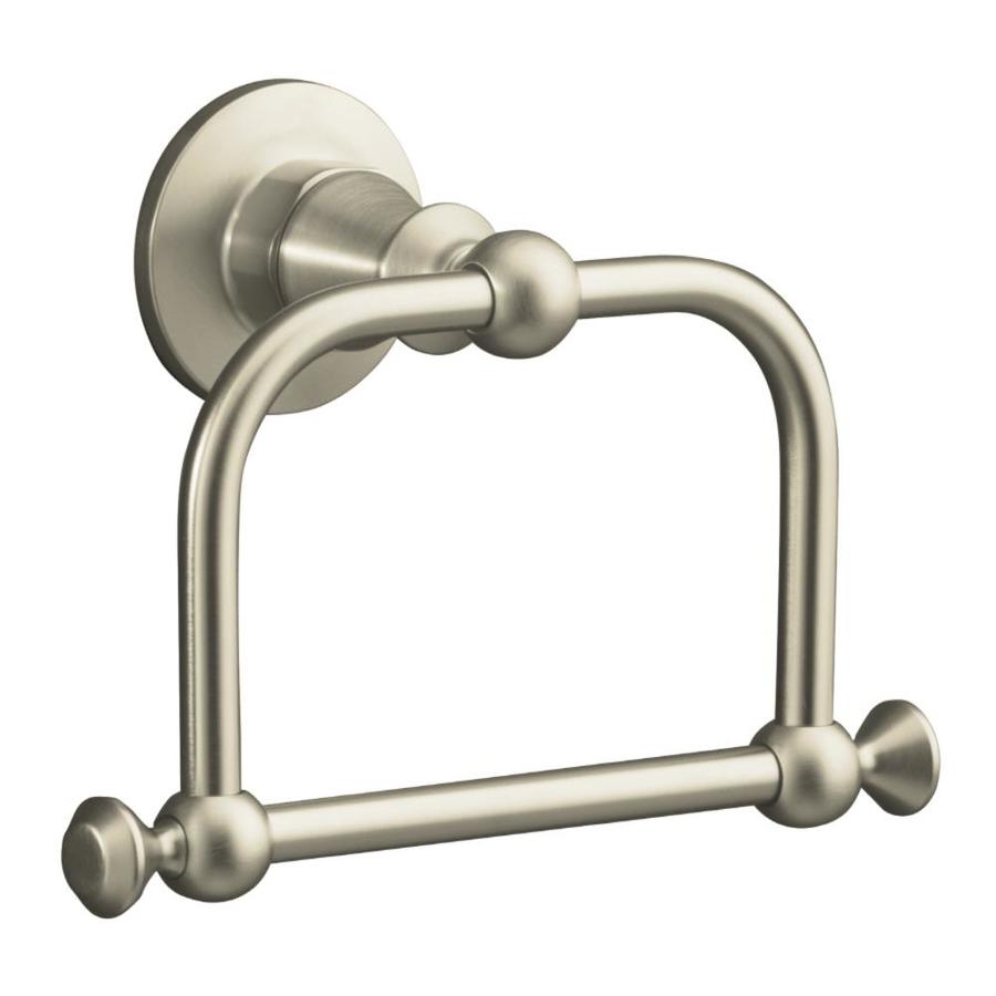 KOHLER Antique Vibrant Brushed Nickel Towel Ring at Lowes.com