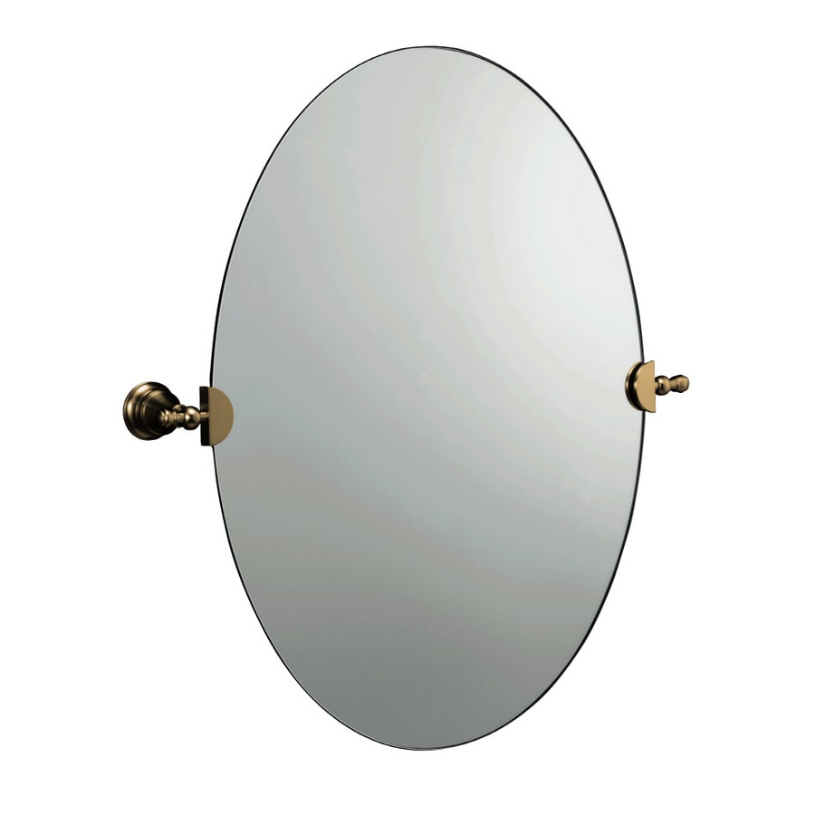 KOHLER Antique Vibrant Brushed Bronze Oval Bath Mirror at