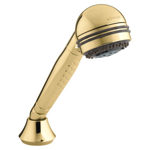 KOHLER MasterShower Vibrant Polished Brass Handheld Shower at