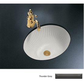 Kohler Linia Undercounter Bathroom Sink In Thunder Grey