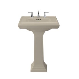 Off White Brown Pedestal Sinks At Lowes Kohler Memoirs 35 In H Sandbar Fire Clay Pedestal Sink
