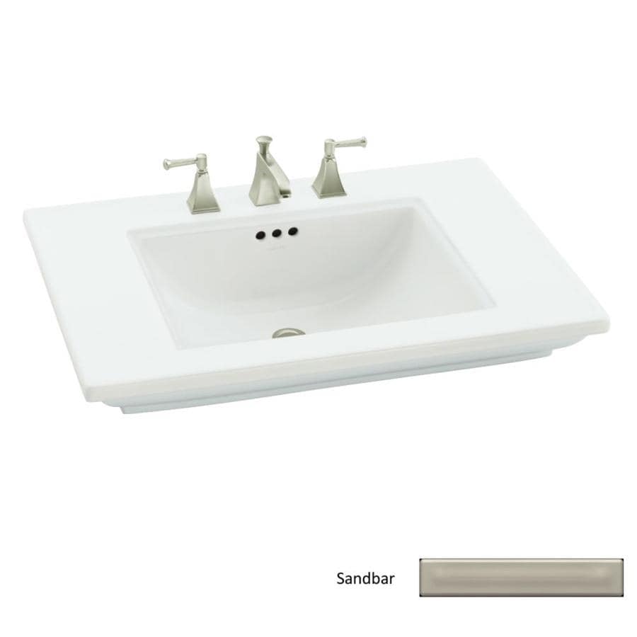 ... KOHLER 30-in L x 21.75-in W Fire Clay Pedestal Sink Top at Lowes.com