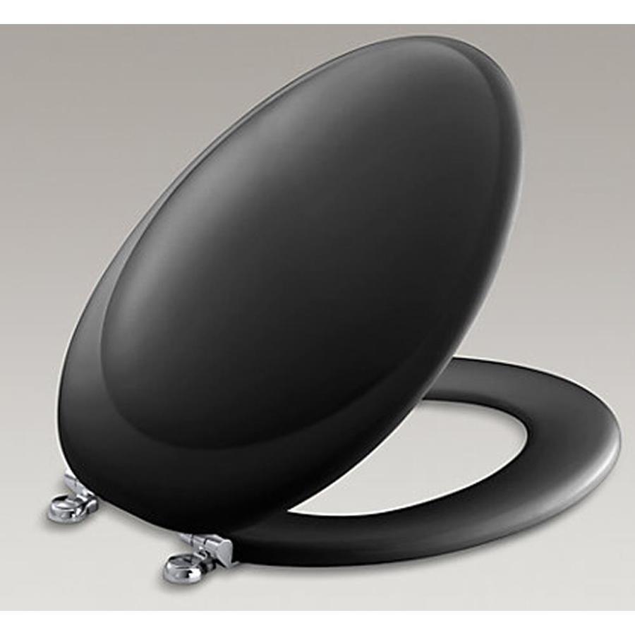 black round toilet seat