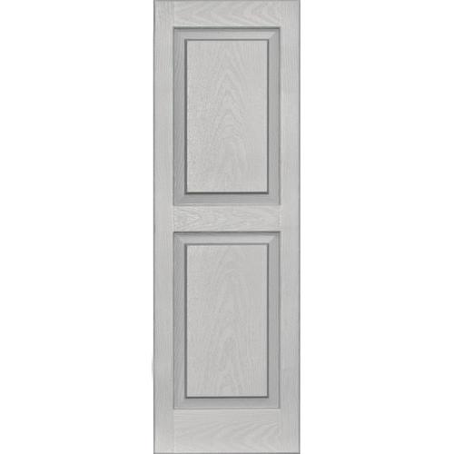Vantage 2Pack Paintable Raised Panel Vinyl Exterior Shutters