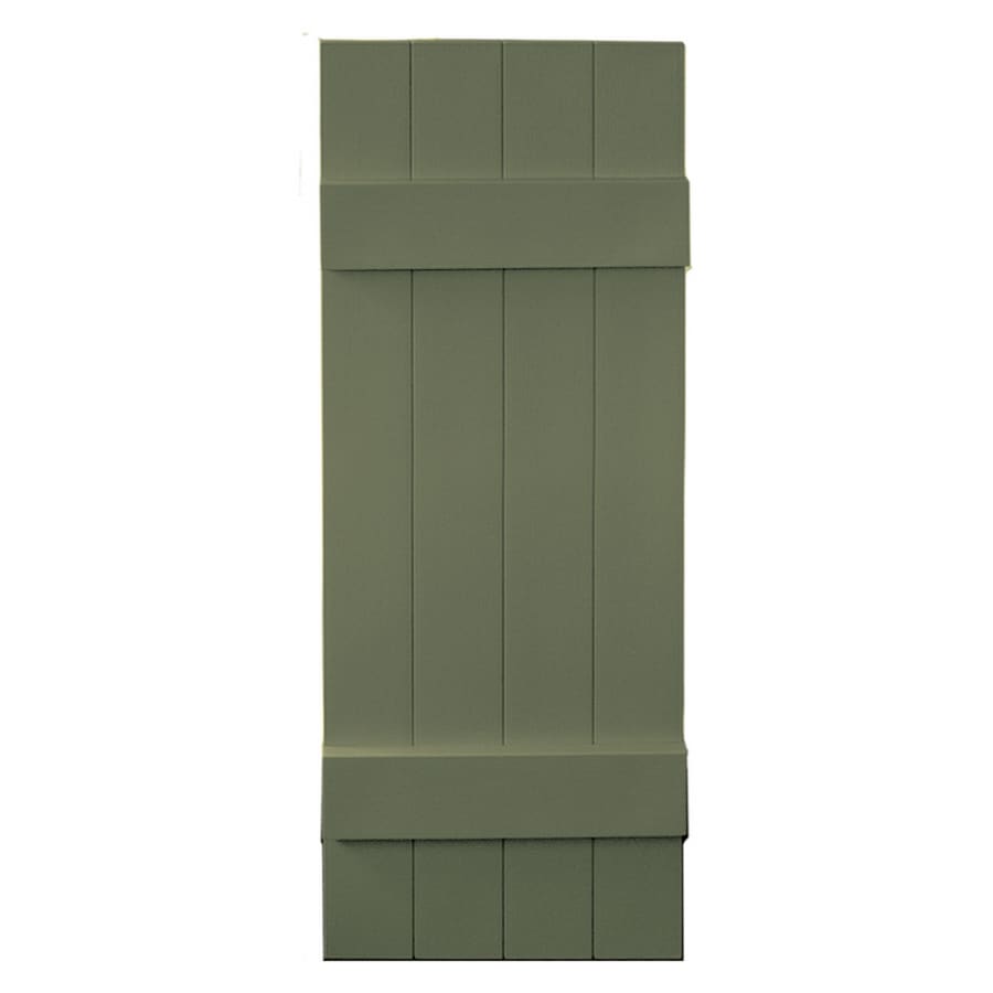 Vantage 8214039282 2-Pack Colonial Green Board and Batten Exterior Shutters