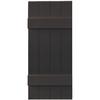 Vantage 2-Pack Chocolate Brown Board and Batten Vinyl Exterior Shutters ...