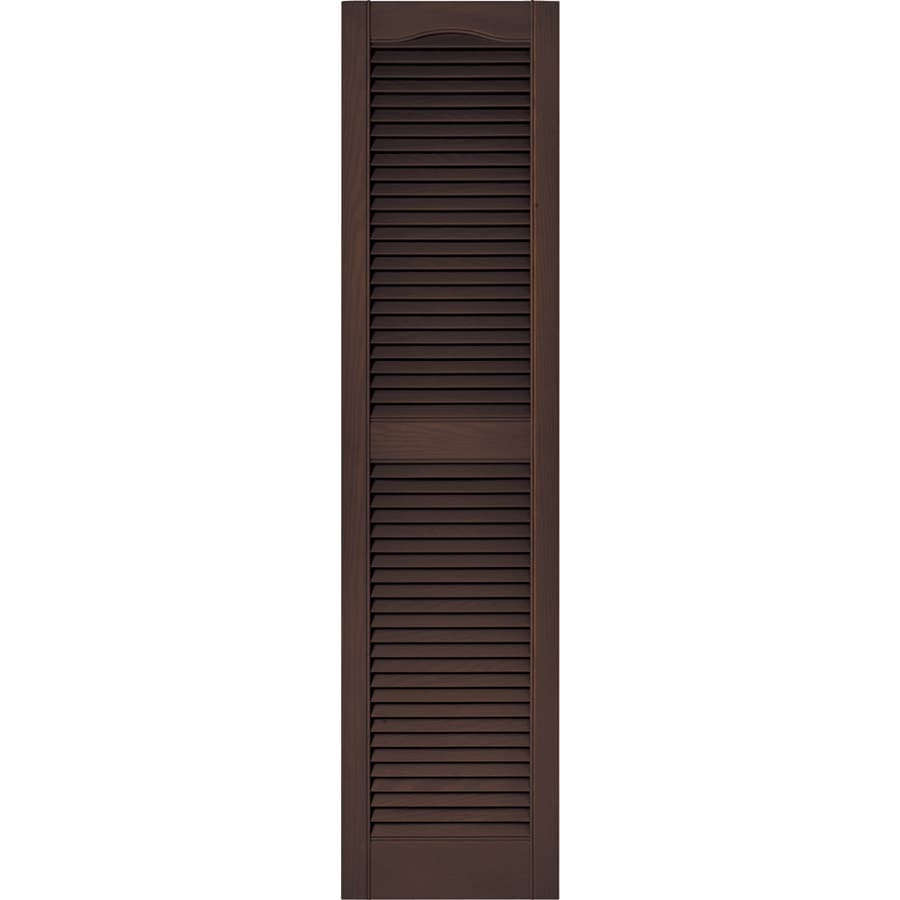 Vinyl Brown Exterior Shutters at