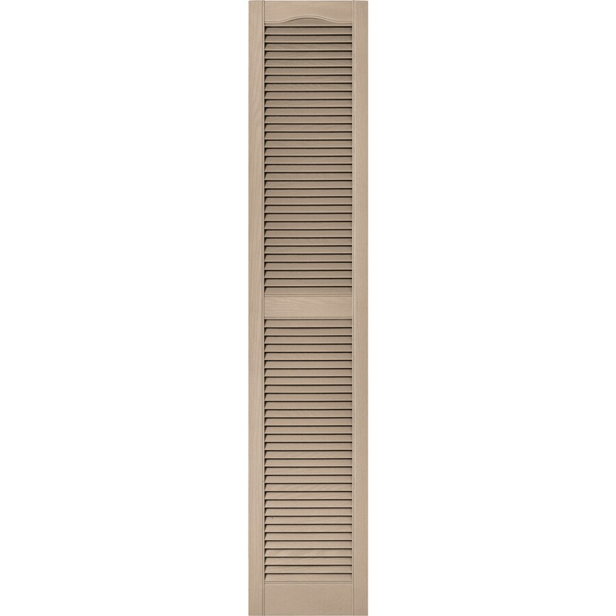 Vantage Wicker Louvered Vinyl Exterior Shutters 14.5inx 75in