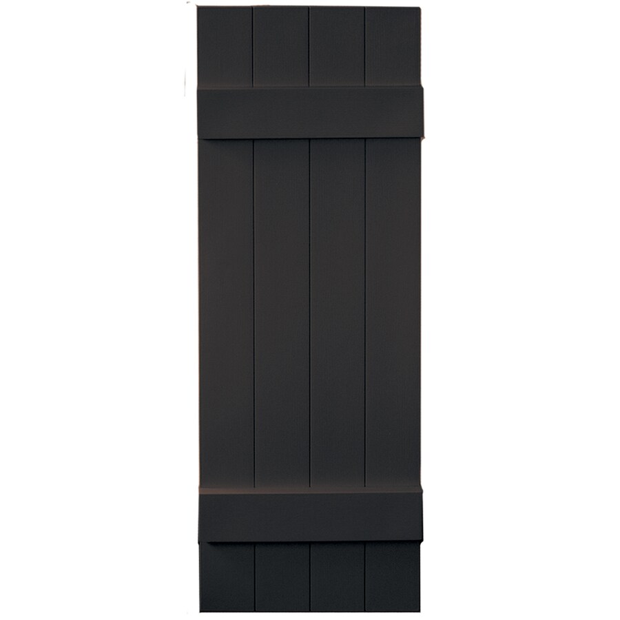 Vantage Musket Brown Raised panel Vinyl Exterior Shutters 14