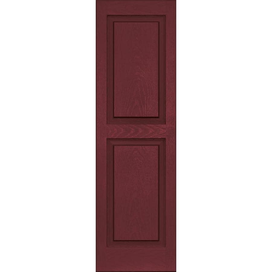 Shop Vantage 2Pack Cranberry Raised Panel Vinyl Exterior Shutters