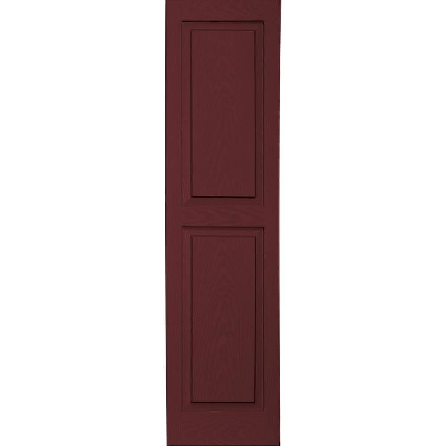 Shop Vantage 2Pack Cranberry Raised Panel Vinyl Exterior Shutters