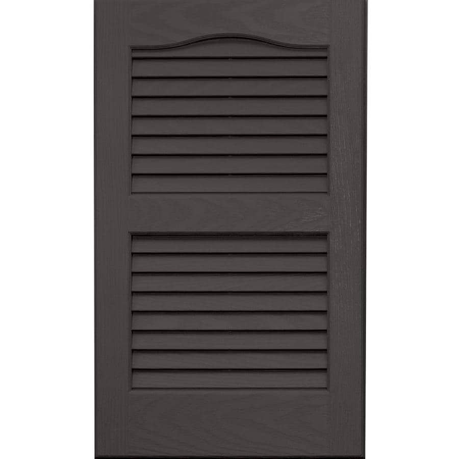 Simple Charcoal Grey Exterior Shutters for Living room