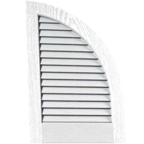 Vantage 2Pack 14in W x 20in H White Louvered Vinyl Exterior Shutters