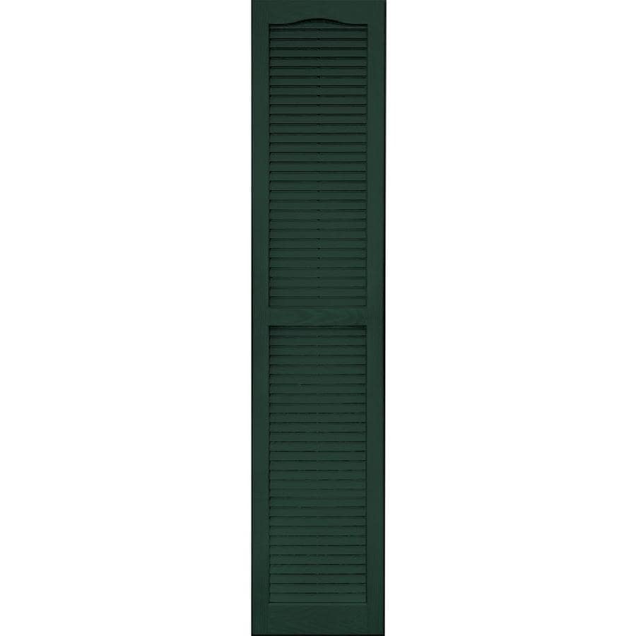 Vantage 14" x 67" MidNight Green Louvered Vinyl Shutter at