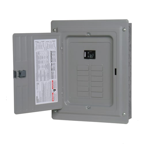 Siemens 100-Amp 12-Spaces 24-Circuit Convertible Main Breaker Panel ...