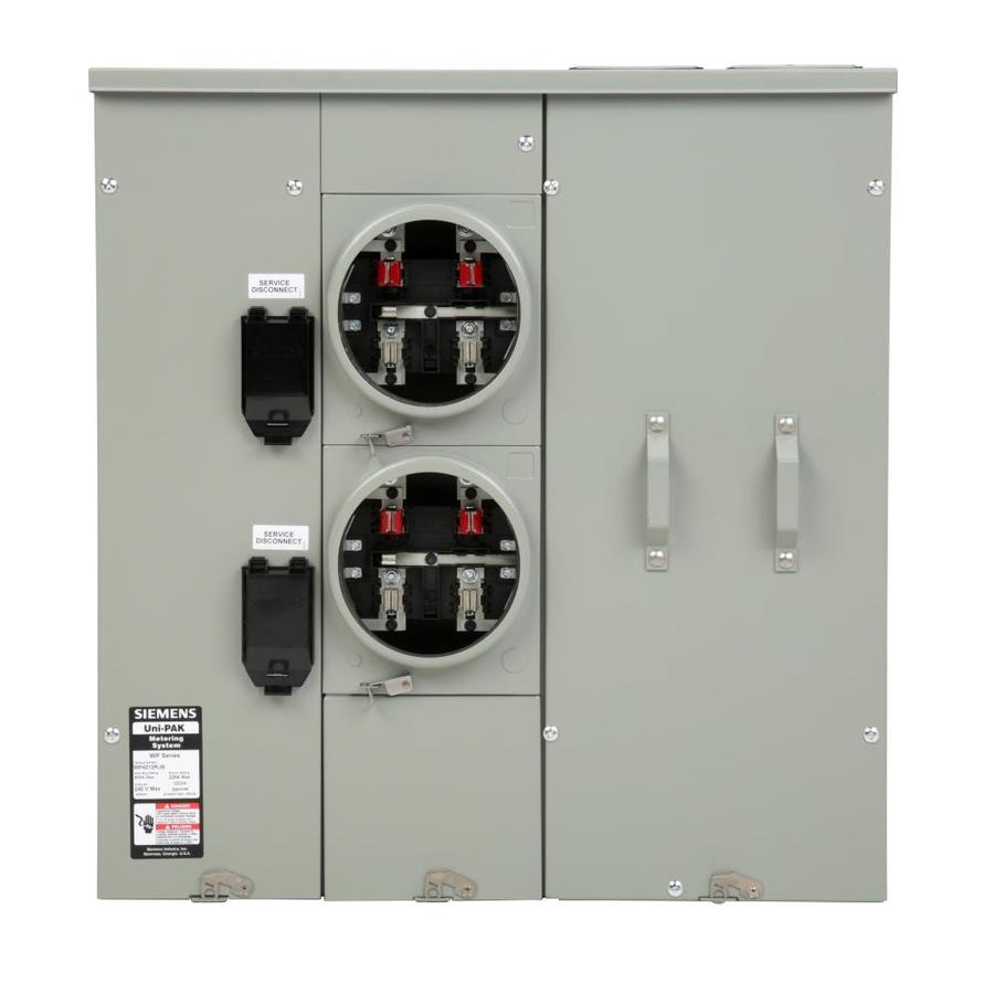Siemens 400-Amp 4 Gang Ringless Overhead/Underground Meter Socket in ...