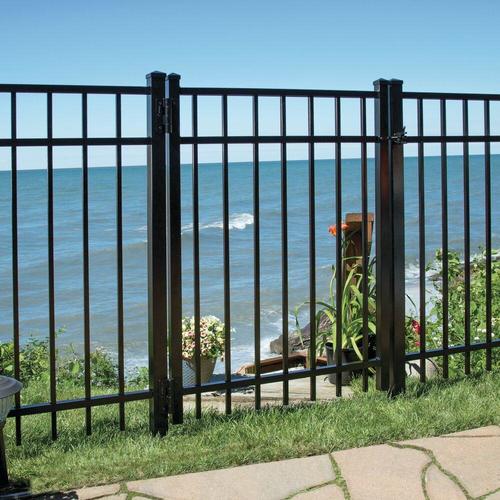 Freedom Standard New Haven 4-ft H x 6-ft W Black Aluminum ...