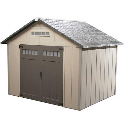 Homestyles 10 X 10 X 8 8 Vinyl Storage Shed At Lowes Com