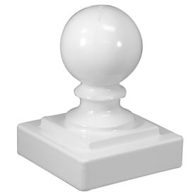 Freedom (Fits Common Post Measurement: 2-in; Actual: 2.25-in x 2.25-in) Standard White Aluminum Decorative Metal Fence Post Cap