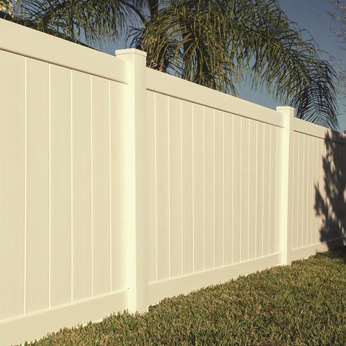 Freedom (Actual: 5.83-ft x 7.56-ft) Ready-to-Assemble Bolton Sand Vinyl ...