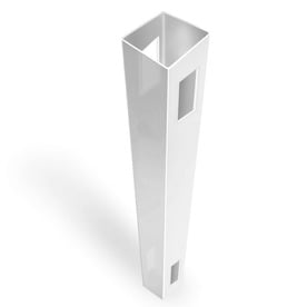 Barrette Outdoor Living 5 in. x 5 in. x 7 ft. White Vinyl Fence Line Post (B)